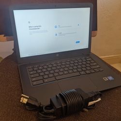 HP Chromebook With Charger (14" Screen 2019 Model)