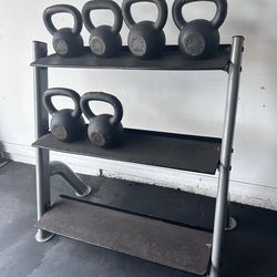 Hampton kettlebell w/ rack