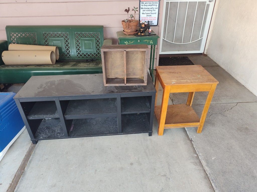 TV Stand, Small Table, Shelf