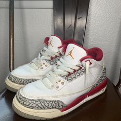 Air Jordan 3 Cardinal Red (GS 6.5) $80 Negotiable