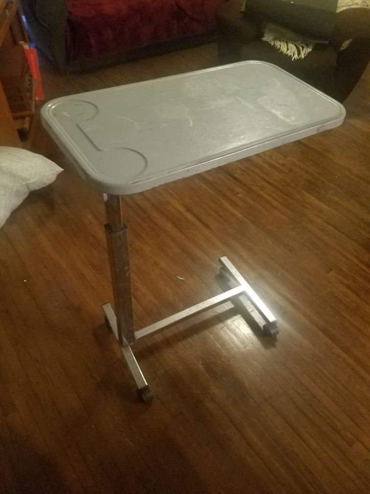 Bedside rolling Table tray