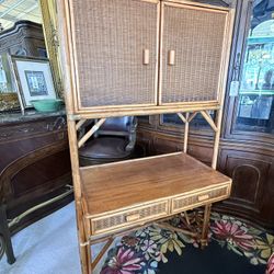 Vintage Rattan Desk - 50% OFF OFFER!!!