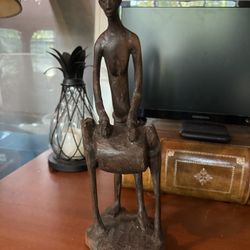African Hand Carved Wood Sculpture From Africa 