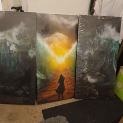 New 3 Panies Picture CANVAS ReligionMoses Splits The Seas