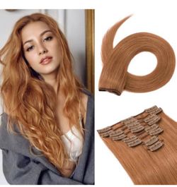 Clip-in Real Human Hair Extensions