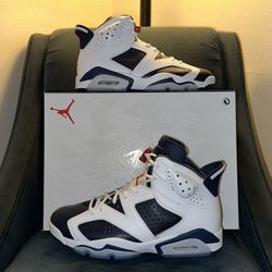 NEW NIKE AIR JORDAN 6 Retro Olympic Sz 8