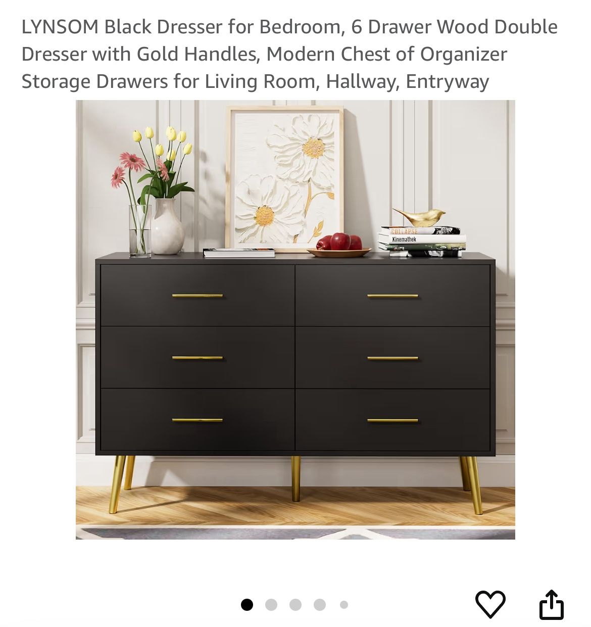 Black & Gold Modern Dresser + Nightstand Set Chic & Stylish! - www.benaras.co Black & Gold Modern Dresser + Nightstand Set Chic & Stylish! - www.benaras.co