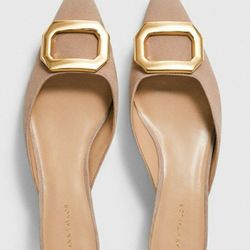 Genuine Suede Mule Pumps