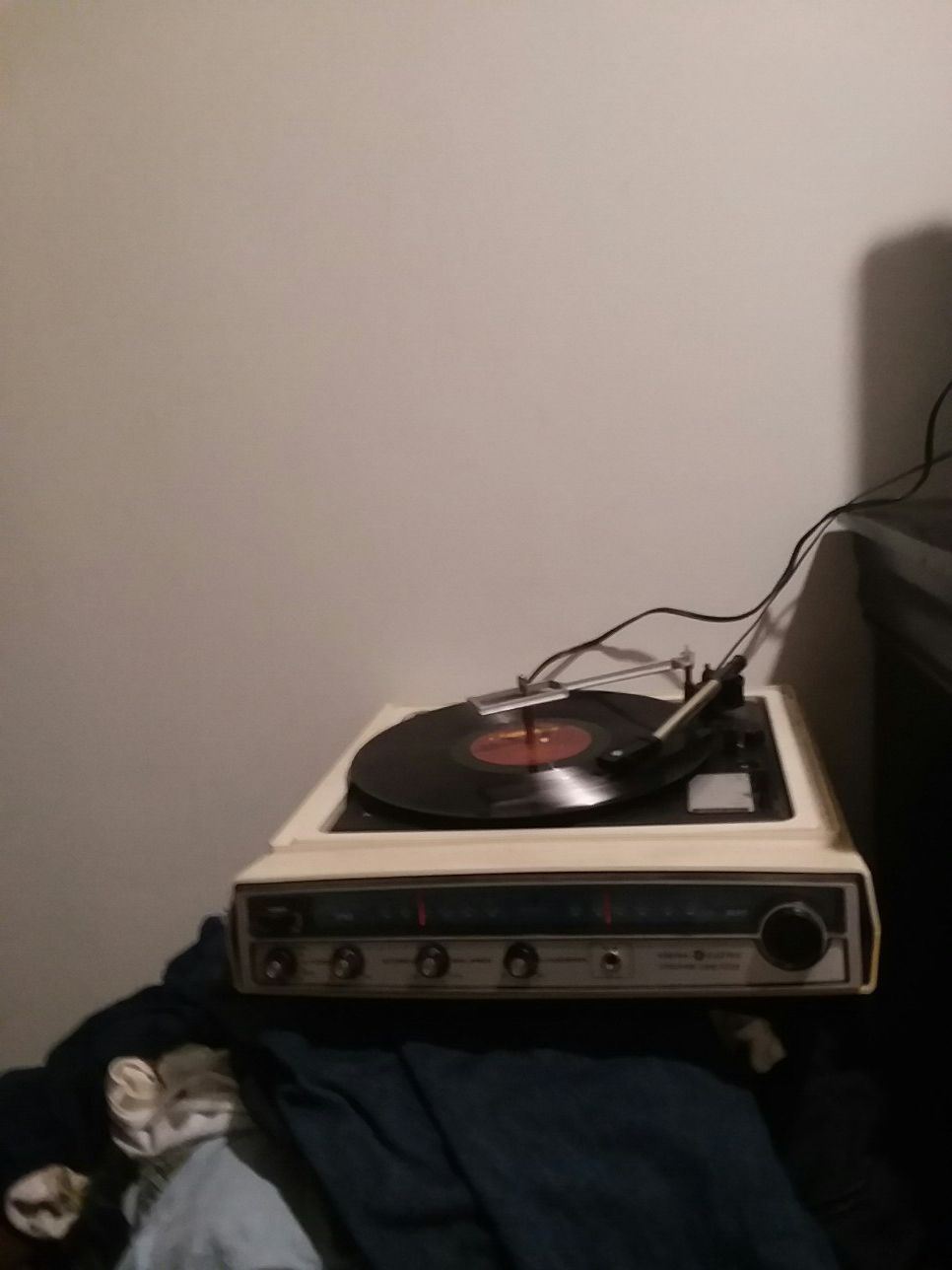 General electric record player vintage