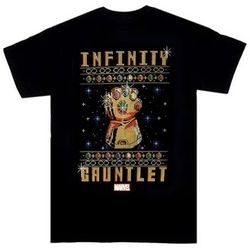 Men’s Funko Pop Marvel Holiday Infinity Gauntlet Shirt L