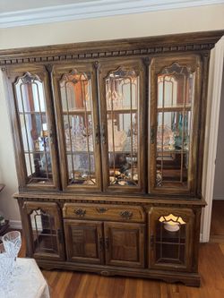 Real Wood China Cabinet 