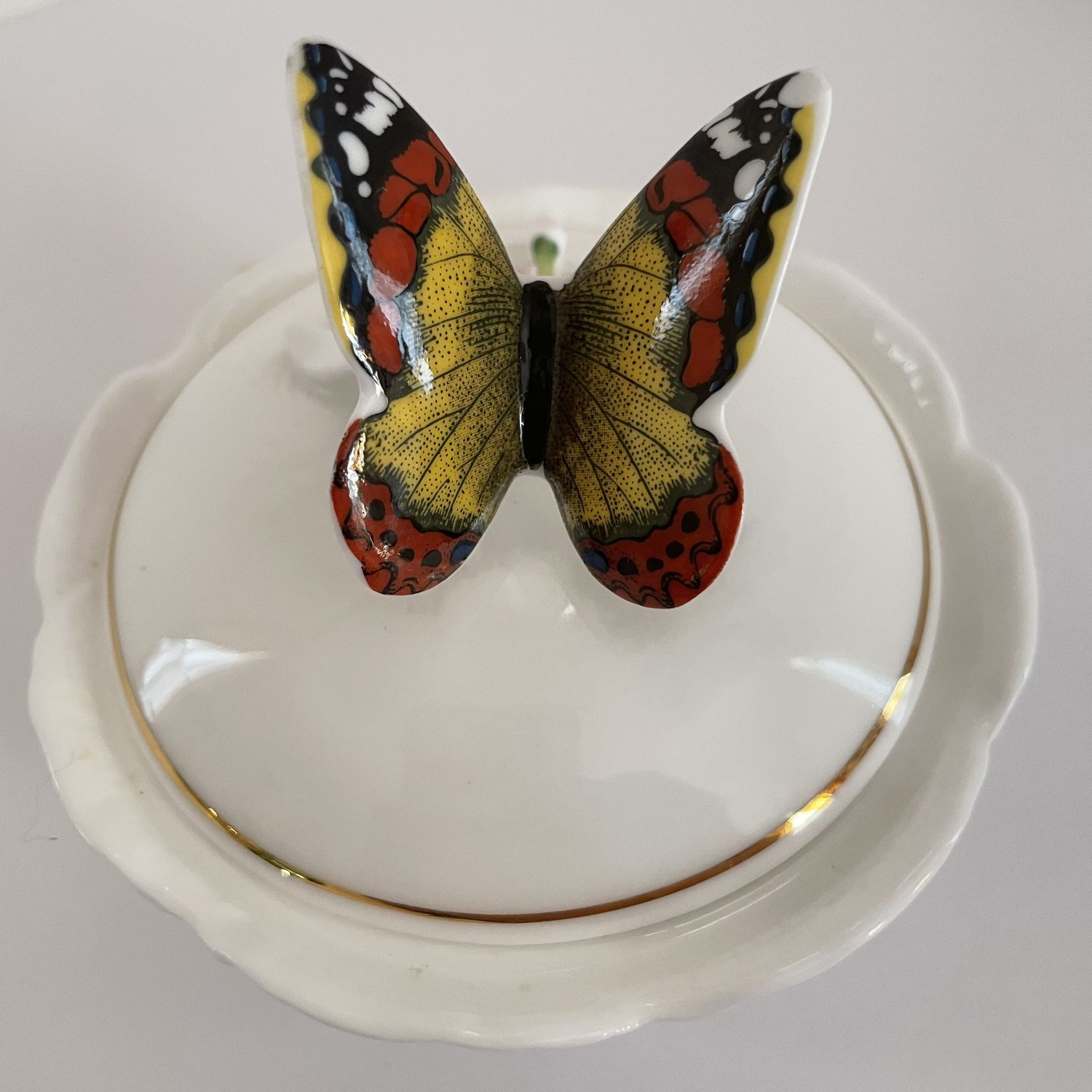 Vintage Butterfly Collector Bargain! Maruri 1979 Trinket  Box Teacup Trinket Holders Bone China