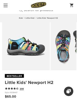 Keen Water/hiking Shoe Kids Size 2