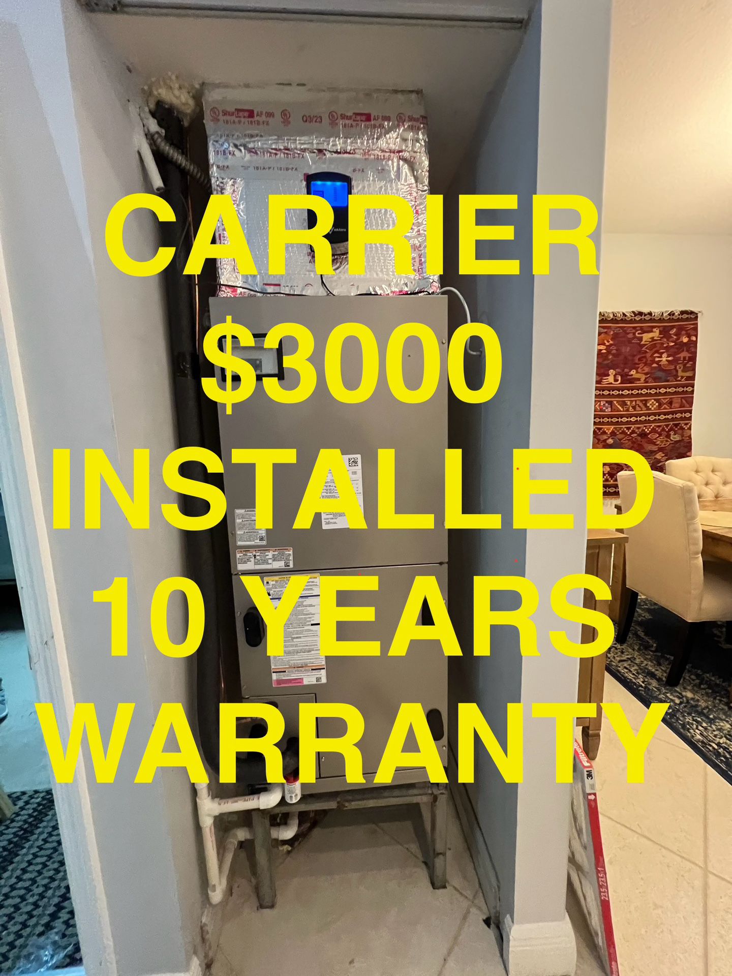 Carrier Full System Air Conditioning 10 Years