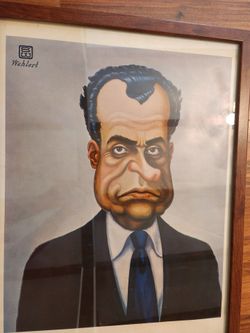 Ultra Rare Nixon Print by Ernst Wahlert