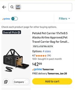 PETSKD pet carrier BLK