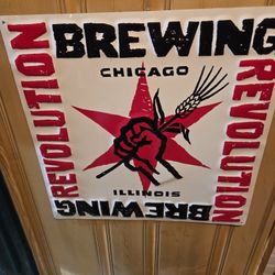 Revolution Brewing Sign