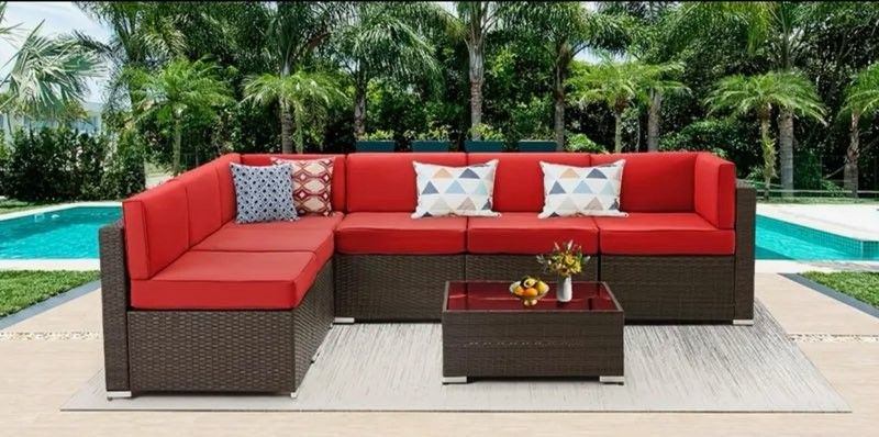 ✨ Brand New Wicker Patio Sectional Set ✨