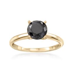 Black Diamond Engagement Ring 