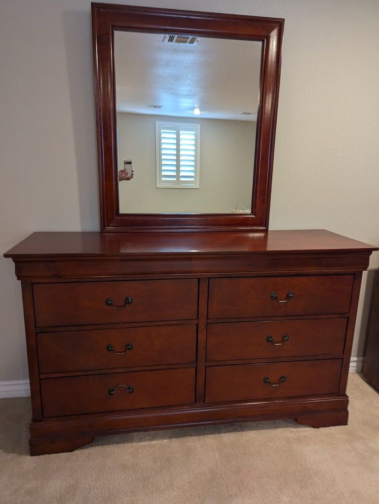Dresser and Mirror