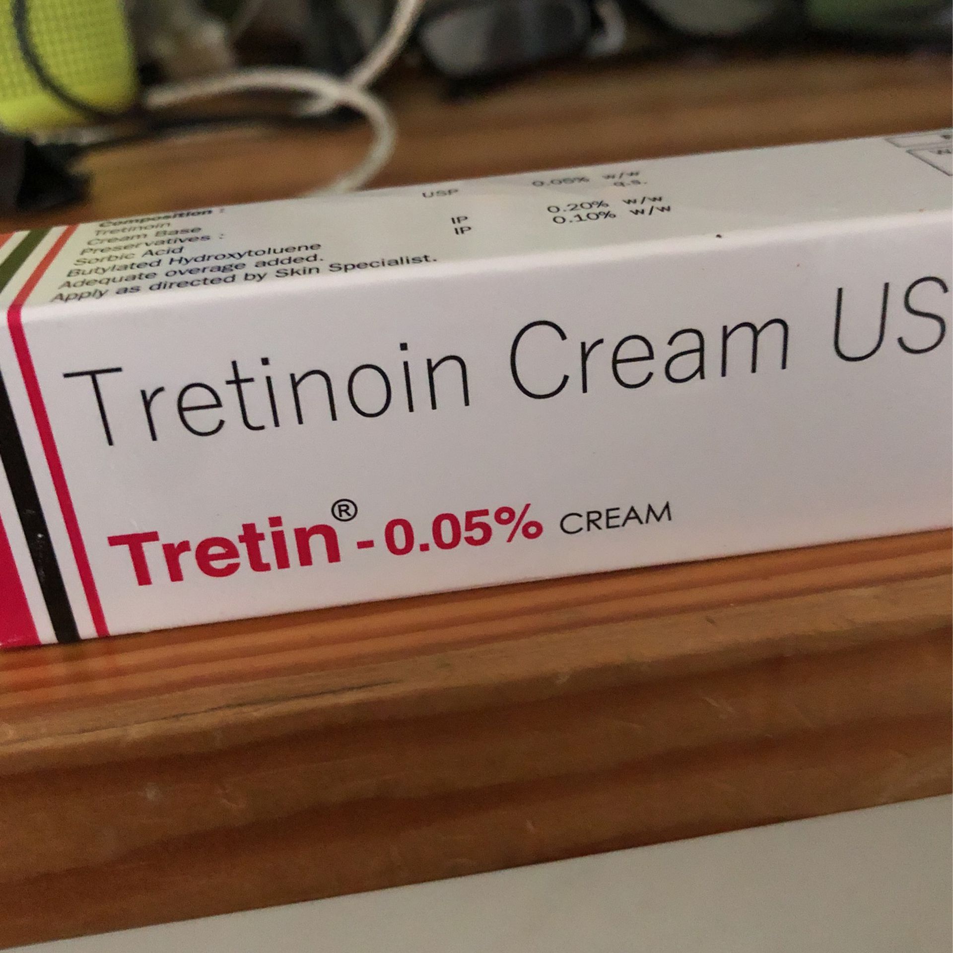 Tube Acne Cream (0.05%  Tretinoin)
