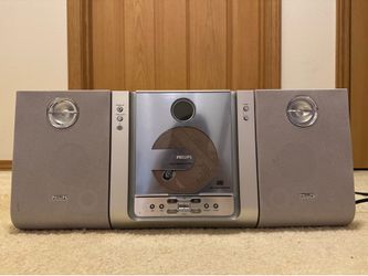 Philips MC235 Micro System CD Player Stereo - AM/FM Radio, Wall Mountable