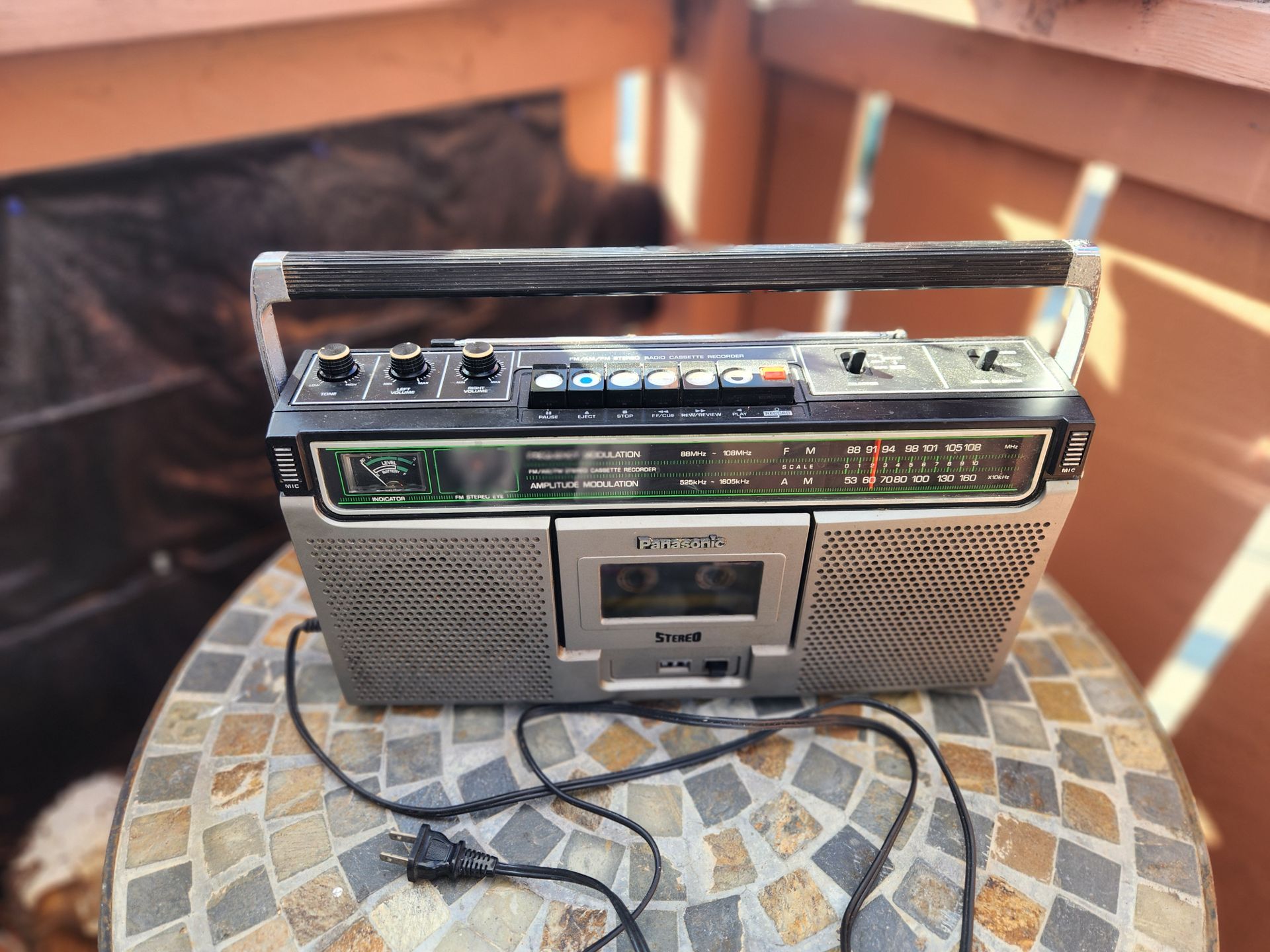 Vintage Panasonic Cassette Player Boom Box RQ 4040