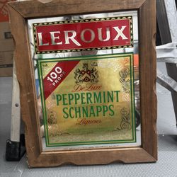 Leroux Pepermint Schnaps Mirror