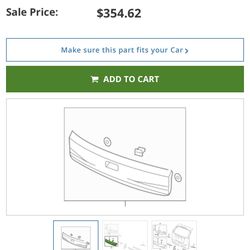 Crv Liftgate Trim Oem Part 74895-T0A-A01ZX 