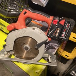 Milwaukee Circular Saw With 5.0 Battery No Charger