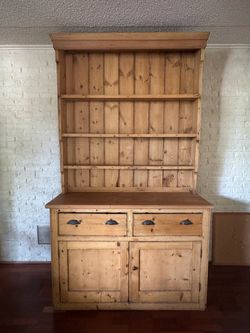 Antique Cabinet with Hutch