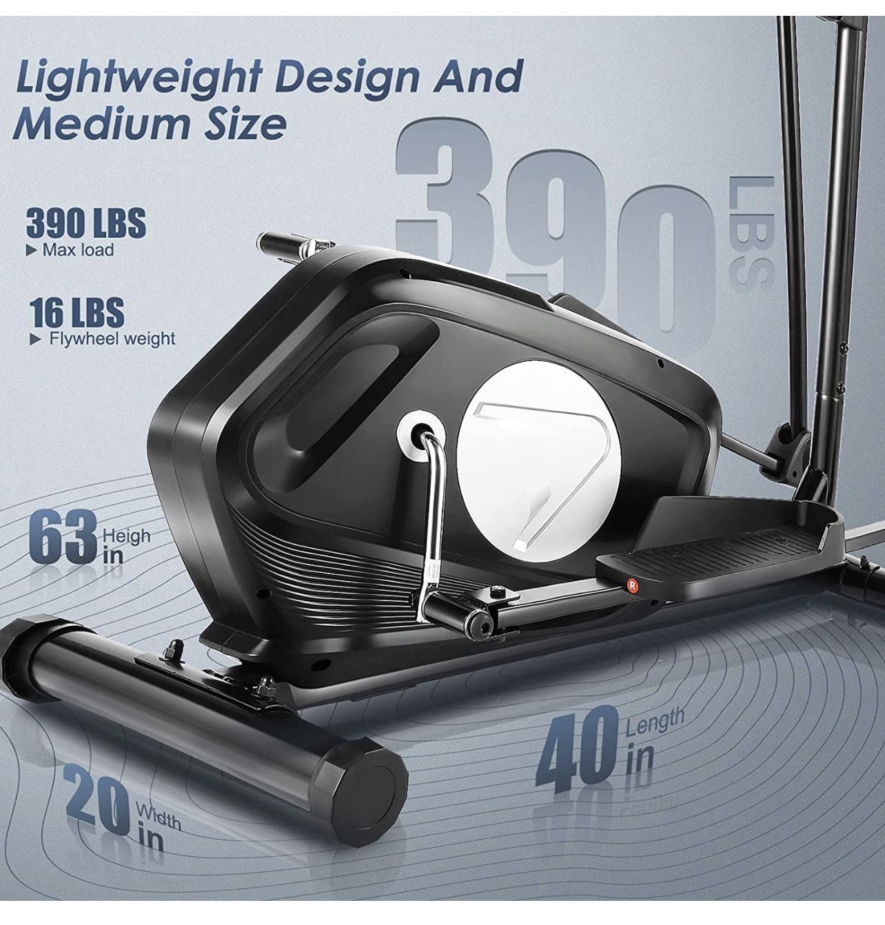 New In Box Elliptical Machine for Home Use, Cardio Cross Trainer