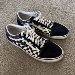 Checkered Flame Vans