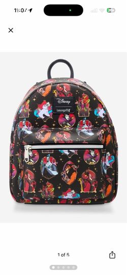 Disney Loungefly villains portrait mini backpack