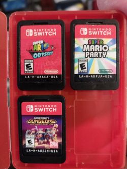 3 Nintendo switch games $40 each