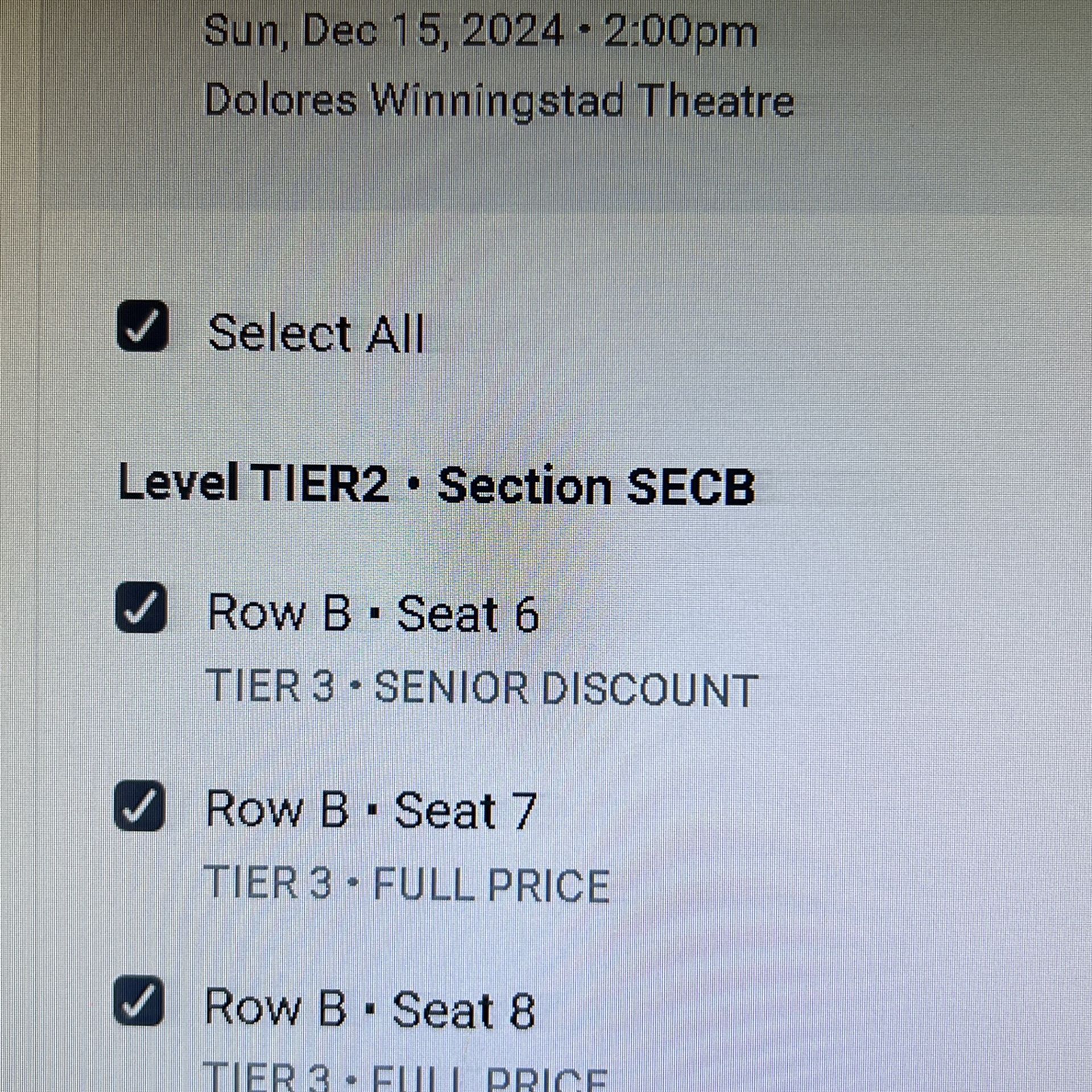 4 Theater Tickets: It’s A Wonderful life