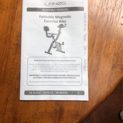 Lanos Foldable Magnetic Excercise Bike 