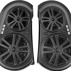 New YAMAHA WaveRunner 2017-2024 EX/EXR JetBlaster footwell Bluetooth speakers EcoxGear Also Golf Carts-Black