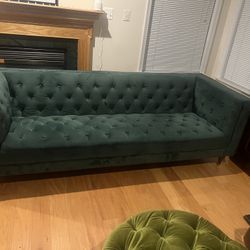 Dark Green Couch