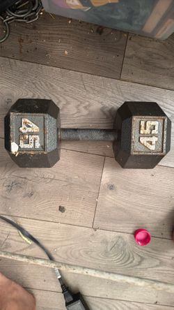 45 pound dumbbell