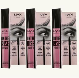3 Pieces Of NYX PROFESSIONAL MAKEUP On The Rise Lash Primer, Eyelash Booster
