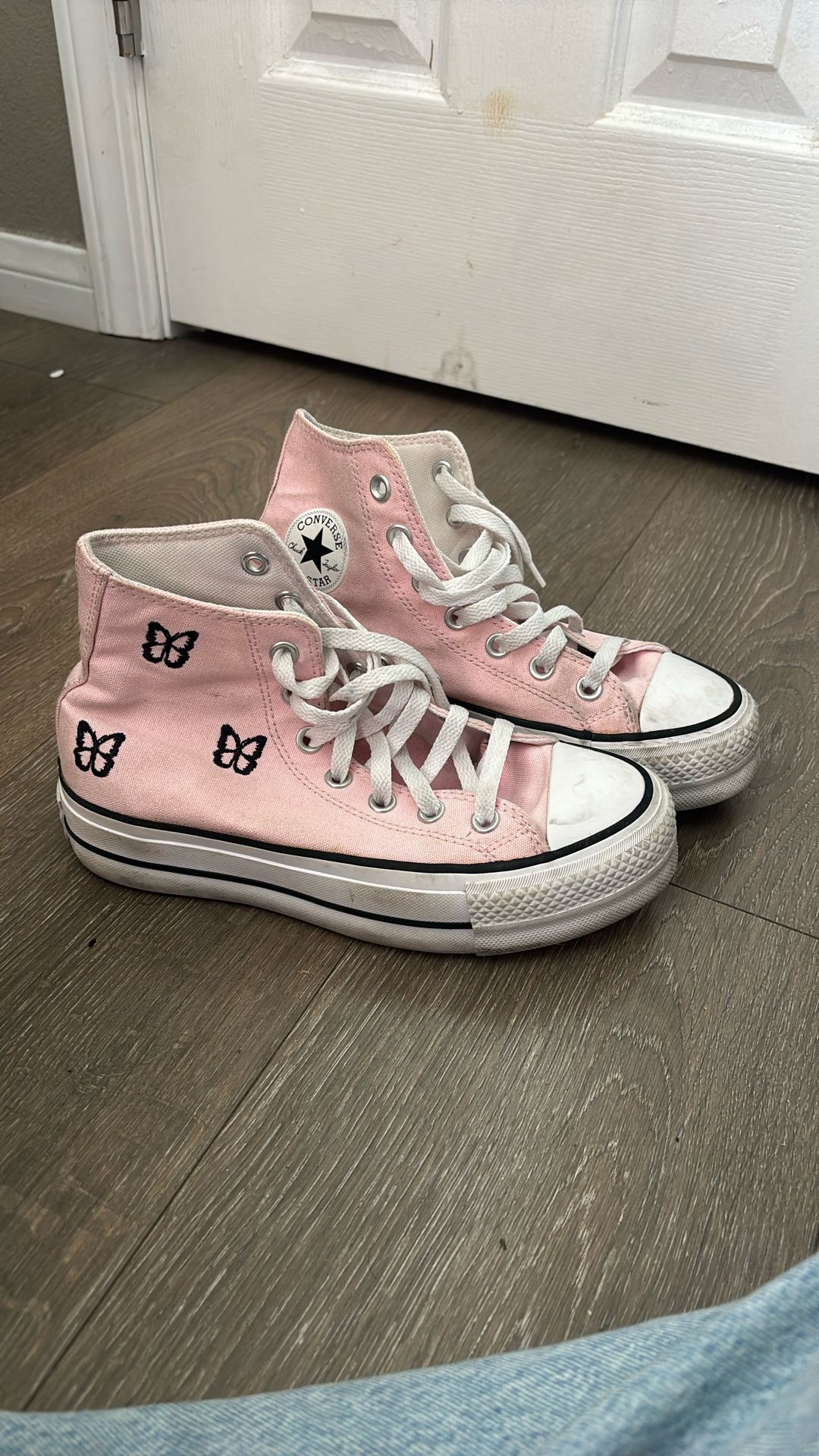 Pink Platform Hightop Converse