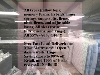 Save Hundreds on Brand New Mattresses Now!!!