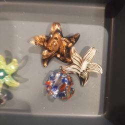 3 Glass Pendents