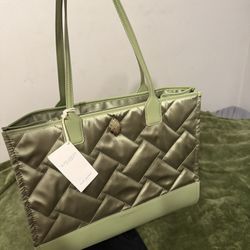 Kurt Geiger green tote bag 