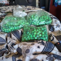 Bags Of Paint Ball Balls Plus The Shooter/Gun