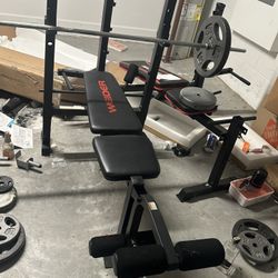 Work Out Bench And Elliptical 