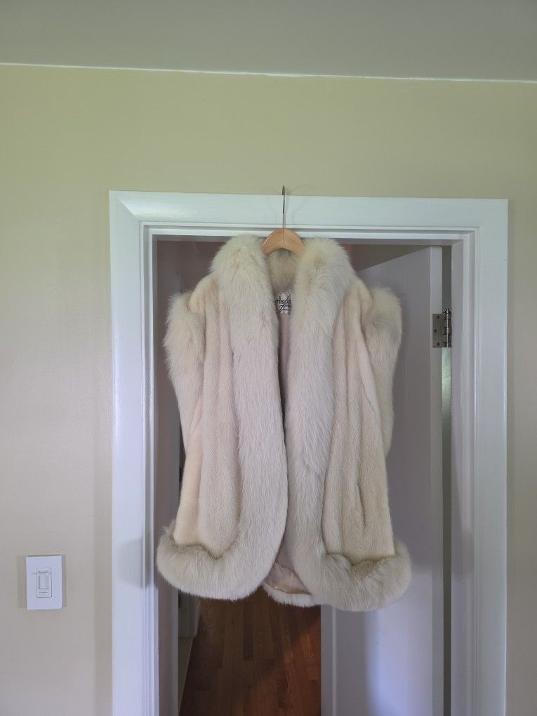 Two Mink Fur Coats And Three Mink Hats
