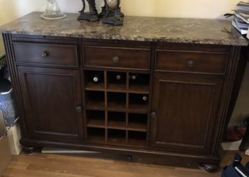 Amazing China dresser wine rack granite