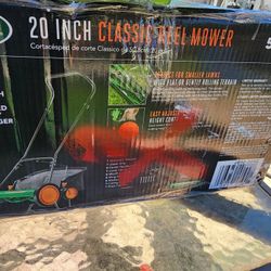 20" Classic Reel Mower New With Bag In Box $100